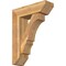Ekena Millwork Balboa Slat Rough Sawn Bracket w/ Offset Brace, Western Red Cedar, 8"W x 26"D x 34"H BKT0806X26X34BOA06RWR - alternate 1